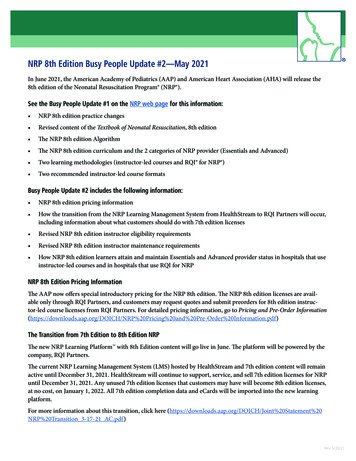 NRP 8th Edition Busy People Update #2—May 2021