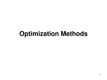 Optimization Methods