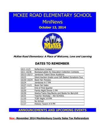 MCKEE ROAD ELEMENTARY SCHOOL MiniNews