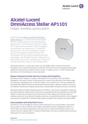 Alcatel-Lucent OmniAccess Stellar AP1101 - Al-enterprise 