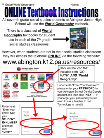 School Will Use The World Geography World ONLINE Www .