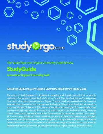 Organic Chemistry - OChem Study Guide - StudyOrgo 