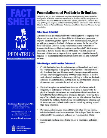 FACT SHEET - APTA Pediatrics
