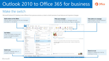 Outlook 2010 To Office 365 For Business - .microsoft 