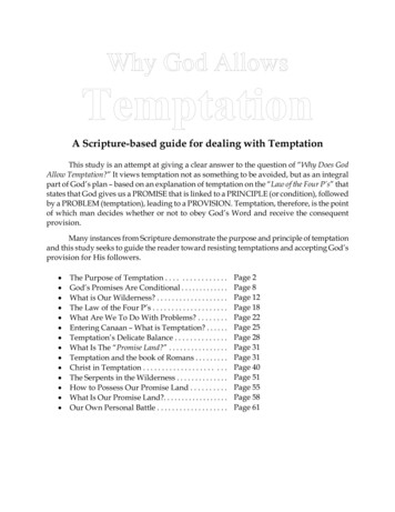 A Scripture-based Guide For Dealing With Temptation