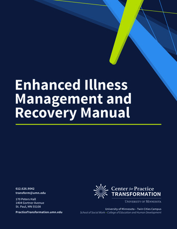 Enhanced Illness Management And Recovery Manual