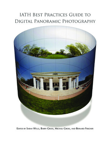 IATH Best Practices Guide To Digital Panoramic Photography