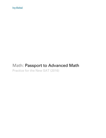 Math: Passport To Advanced Math - Ivy Global