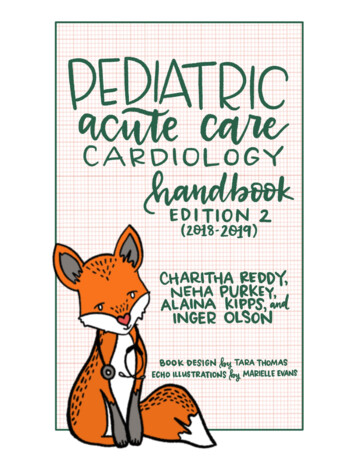 Pediatric Cardiac Acute Care Handbook
