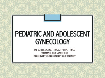 Pediatric And Adolescent Gynecology - WordPress 