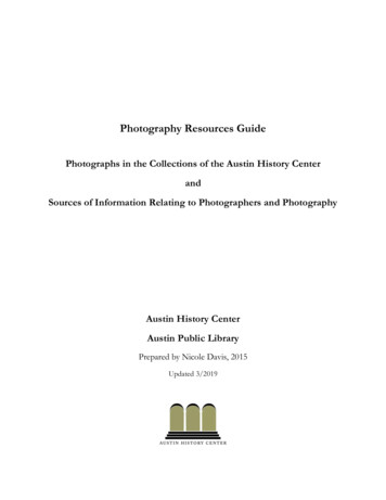 Photography Resources Guide - Austinlibrary 