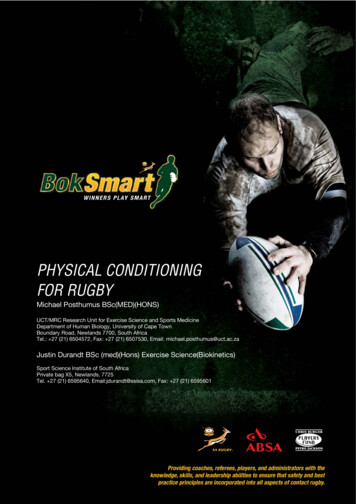 BokSmart Physical Conditioning For Rugby LD