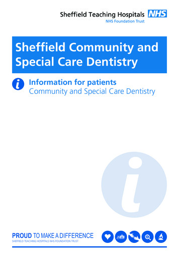 Sheffield Community And Special Care Dentistry