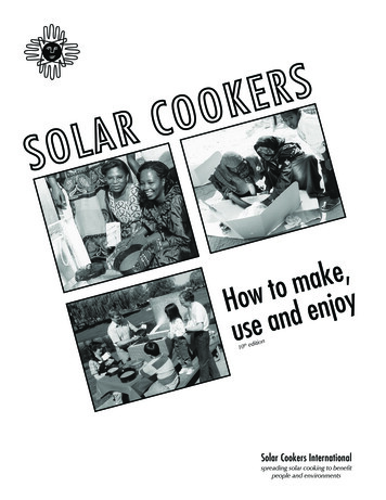 10 Th Edition - Solar Cooking