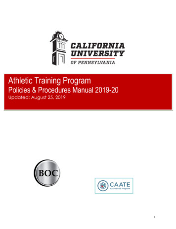 Athletic Training Program - Cal U