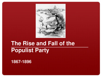 The Rise And Fall Of The Populist Party