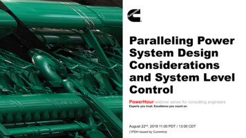 Paralleling Power System Design Considerations And System .