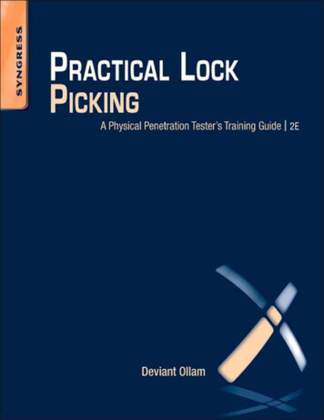 Practical Lock Picking - Isidore