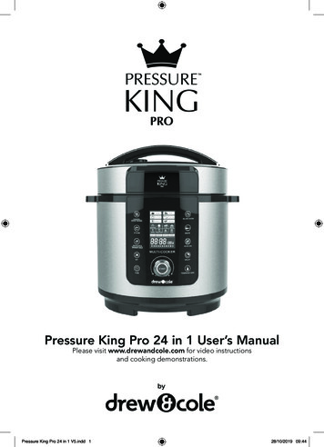 Pressure King Pro 24 In 1 User’s Manual