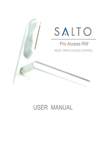 Pro-Access RW User Manual