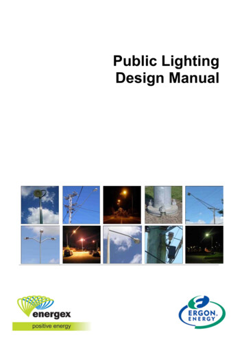 Public Lighting Design Manual - Ergon Energy