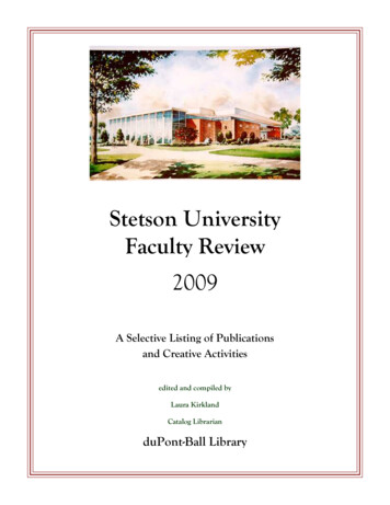 Stetson University Faculty Review 2009