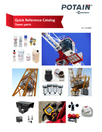 Quick Reference Catalog - The Manitowoc Company
