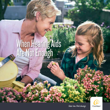 When Hearing Aids Are Not Enough - Hear More