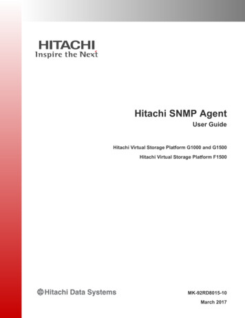 Hitachi SNMP Agent