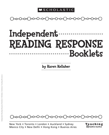 Independent READING RESPONSE Booklets