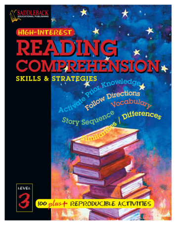 Reading Comprehension Skills And Strategies - SEA 