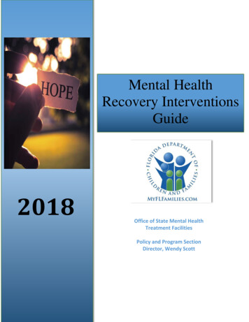 Mental Health Recovery Interventions Guide