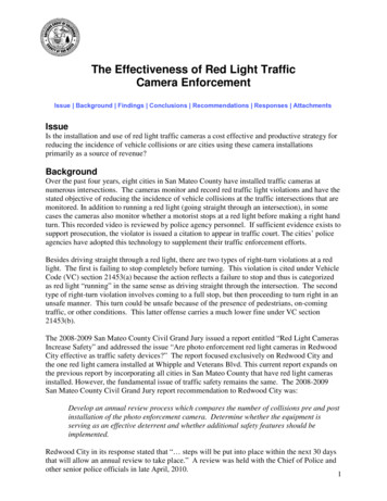 The Effectiveness Of Red Light Traffic Camera Enforcement