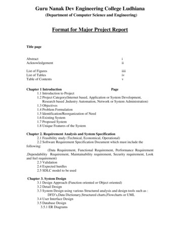 Format For Major Project Report - GNDEC