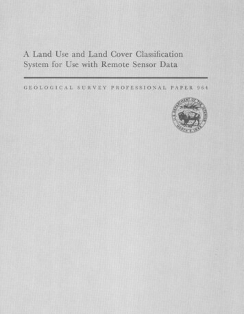 A Land Use And Land Cover Classification System For Use .