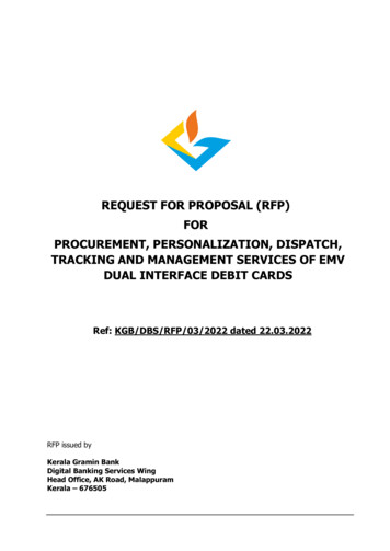 Request For Proposal (Rfp) For Procurement, Personalization, Dispatch .