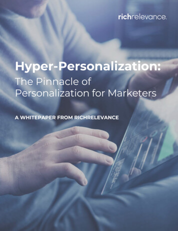 The Pinnacle Of Personalization For Marketers - RichRelevance
