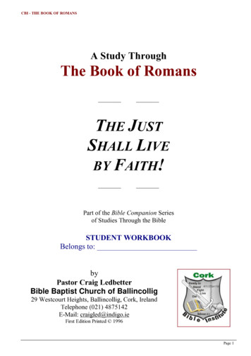 A Study Through The Book Of Romans - Bible Baptist Church .