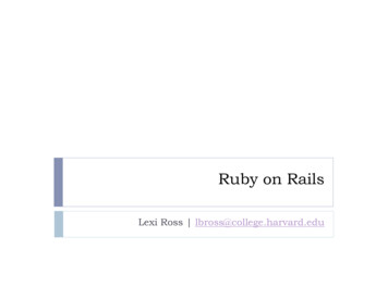 Ruby On Rails - CS50