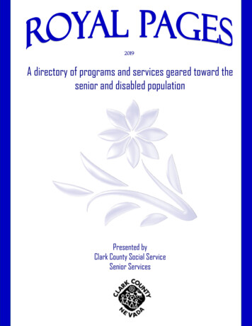 A Directory Of Programs And Services Geared Toward The Senior And .