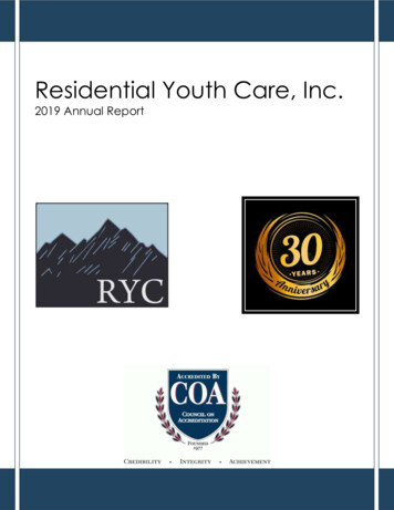 Residential Youth Care, Inc.