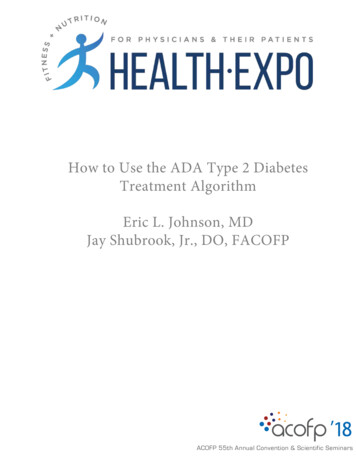 How To Use The ADA Type 2 Diabetes Treatment Algorithm .