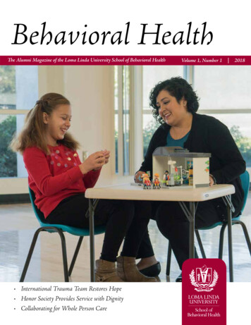 Behavioral Health - Loma Linda University