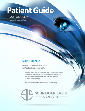 TCI Patient Guide LR P2 - Schneider LASIK Centers