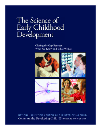 The Science Of Early Childhood Development
