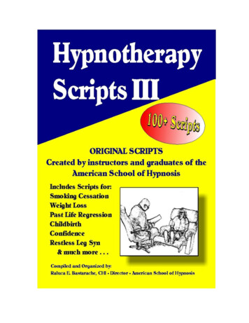 HYPNOTHERAPY SCRIPTS III - LEARN HYPNOSIS FREE