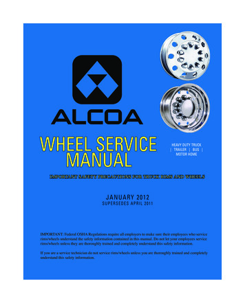 WWHEEL SERVICE HEEL SERVICE - Wheels Alcoa Wheels