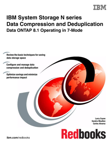 N Series Data Compression And Deduplication With Data ONTAP 8
