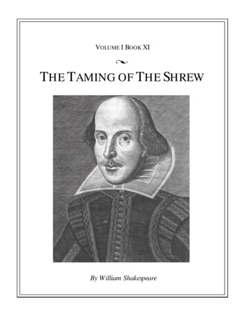 The Taming Of The Shrew - The PubWire