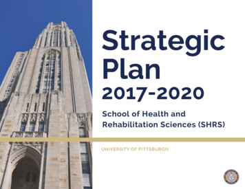 Strategic Plan 3 - School Of Health And Rehabilitation Sciences